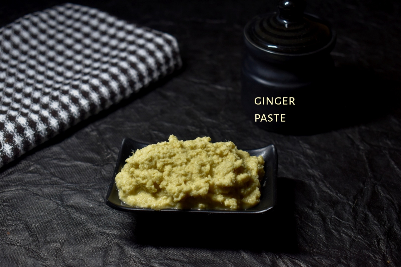 homemade ginger paste